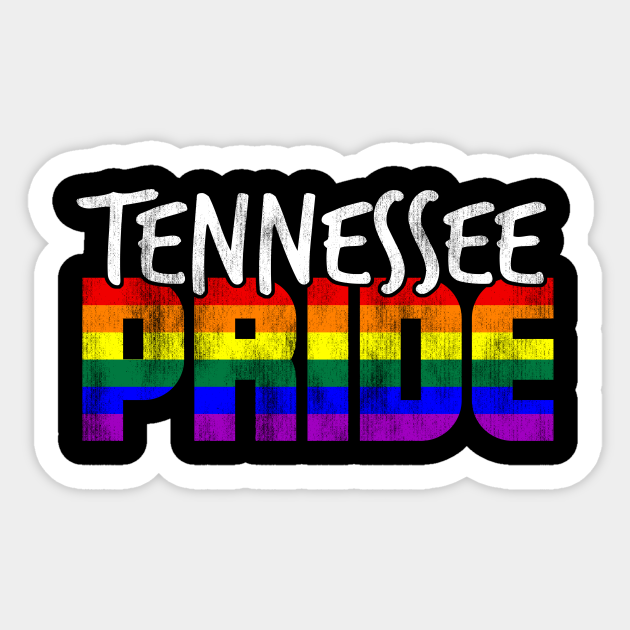 Tennessee Pride LGBT Flag Tennessee Sticker TeePublic